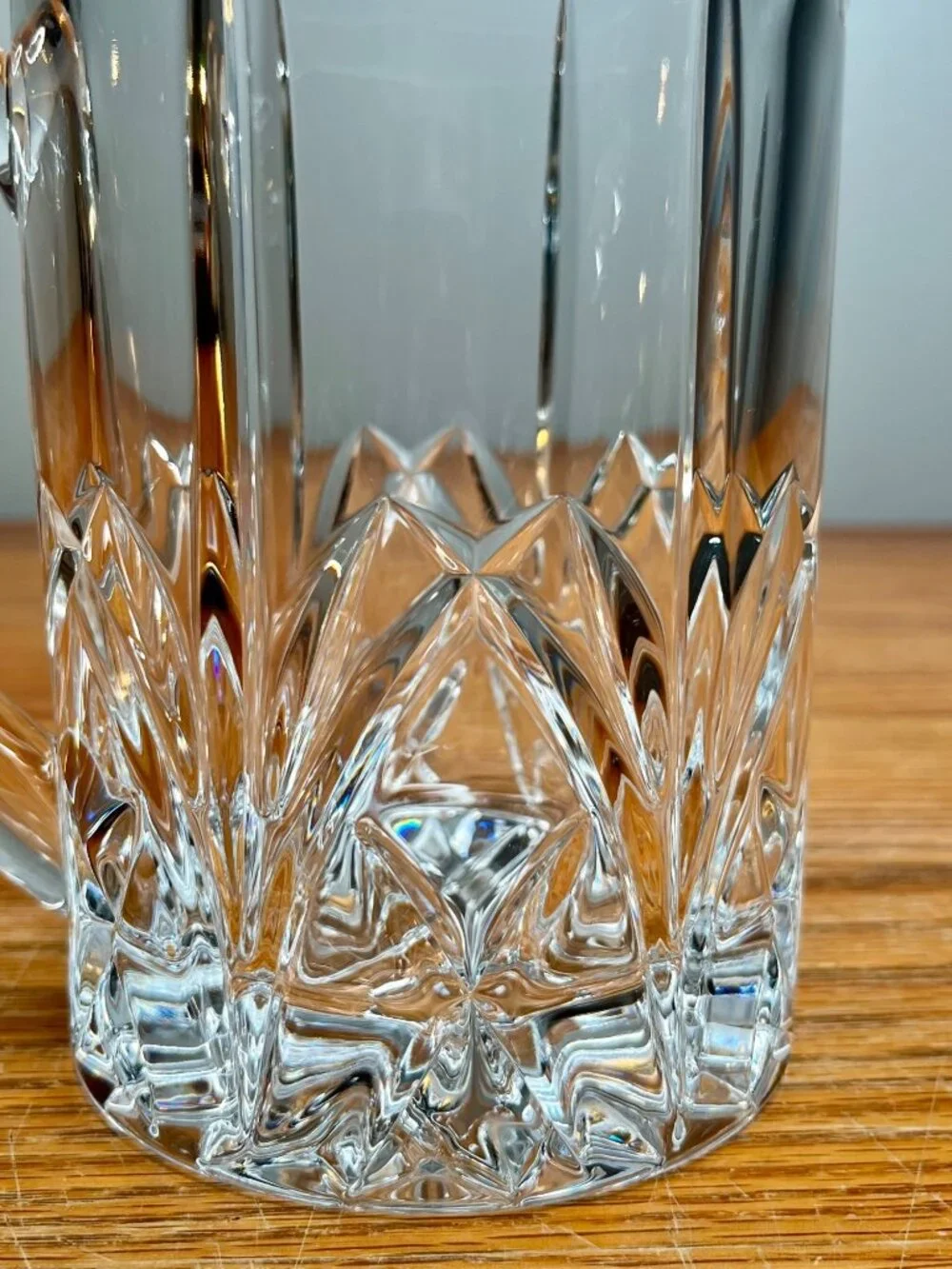 Marquis by Waterford Crystal Brookside 6 3/4 Inch Pitcher with Handle,  30 oz